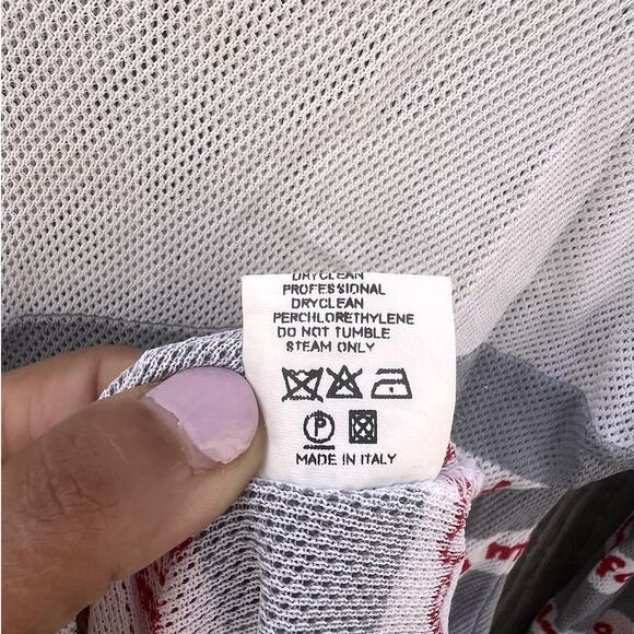 Jean Charles de Castelbajac | Vintage Sheer Mesh Mafalda Printed Top Rare Sz 40 - Picture 6 of 7